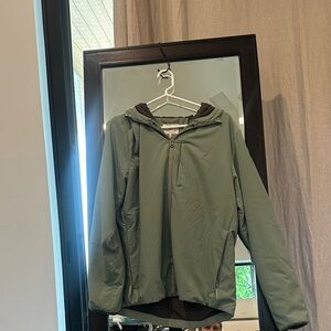 Faherty Men's Hooded Lightweight Jacket - Olive Green